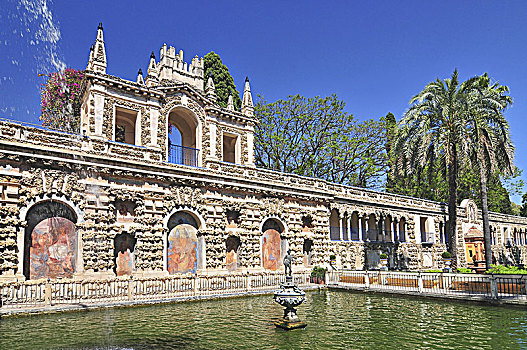 风景,皇宫,塞维利亚,西班牙