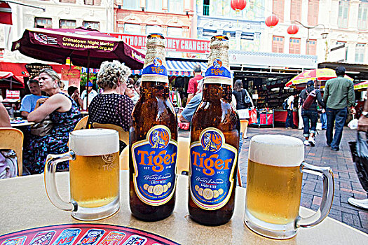 新加坡,唐人街,虎,啤酒瓶