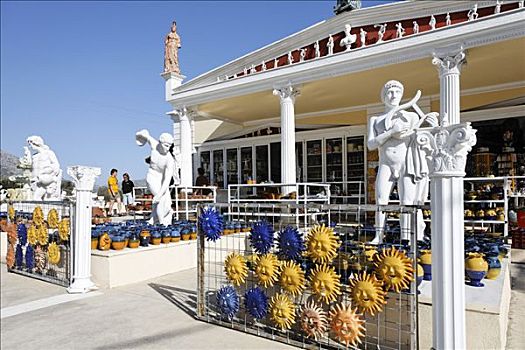纪念品店,高原,克里特岛,希腊