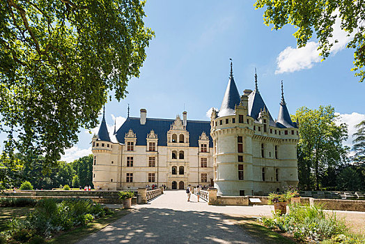 城堡,安杰雷城堡,文艺复兴,卢瓦尔河,世界遗产,法国,欧洲