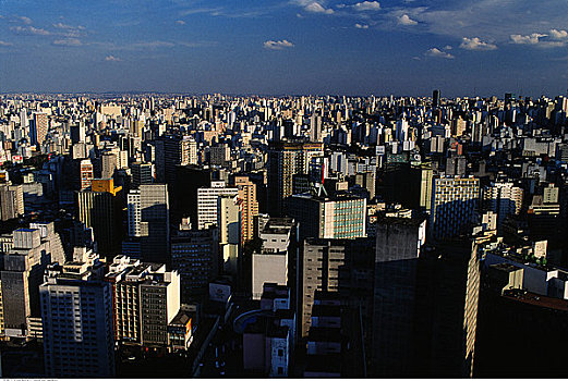 俯视,城市,圣保罗,巴西