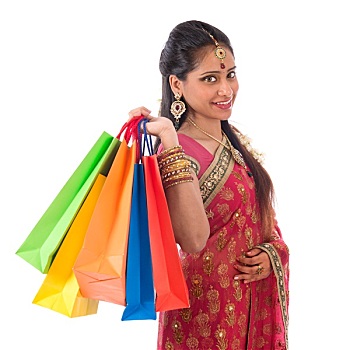 高兴,印度女人,购物