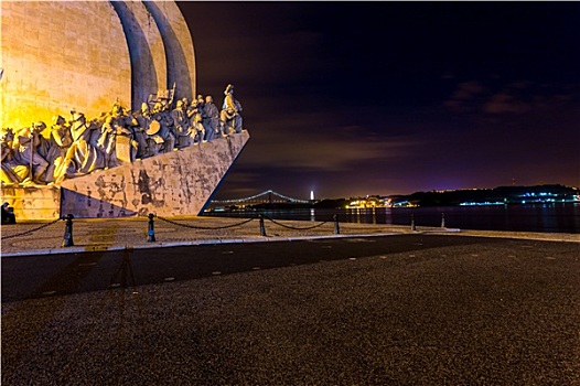 里斯本,葡萄牙,夜晚