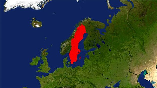 瑞典,色彩,红色
