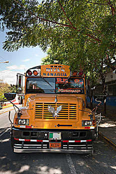 公用,巴士,乔治,尼加拉瓜,中美洲