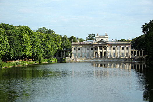 宫殿,公园,华沙,波兰
