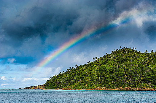 彩虹,高处,岛屿,多,萨摩亚群岛,美洲,大洋洲