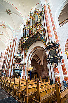 历史,器官,世界遗产,大教堂,罗斯基勒,丹麦