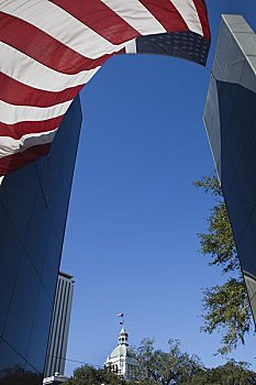 美国,佛罗里达,塔拉哈西,越战纪念碑,美国国旗