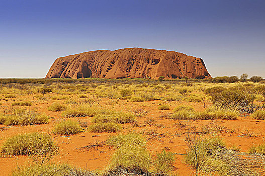 乌卢鲁巨石,艾尔斯岩,大,砂岩,岩石构造,南方,局部,北领地州,中心,澳大利亚,乌卢鲁卡塔曲塔国家公园