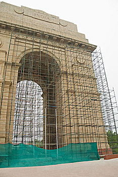 纪念建筑,修葺,印度,大门,新德里
