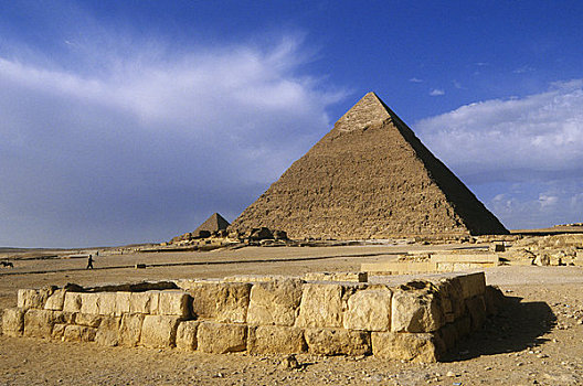 埃及,开罗,吉萨金字塔,卡夫拉,金字塔
