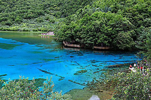 四川九寨沟的海子