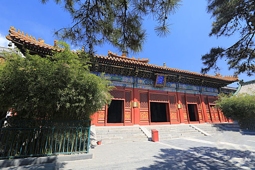 北京宗教建筑雍和宫法轮殿