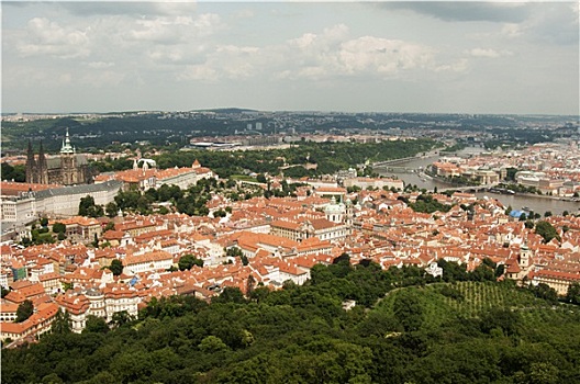 风景,暸望,塔,布拉格,捷克共和国