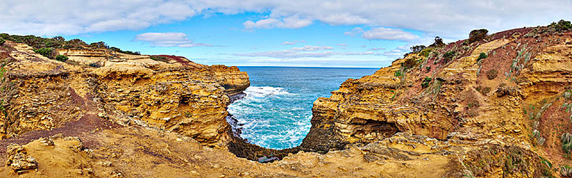 风景,洞穴,海洋,道路,坎贝尔港国家公园,维多利亚,澳大利亚,大洋洲