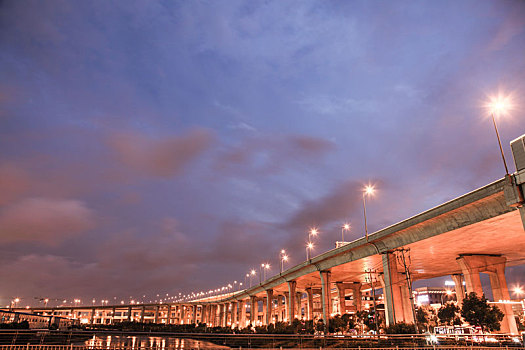 上海,街道,夜景