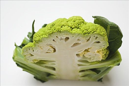 绿花椰菜,一半