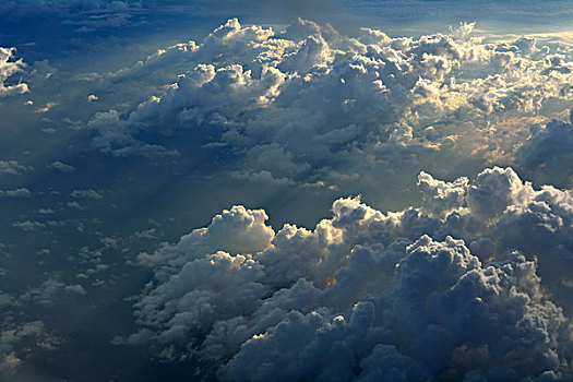 风景,云,飞机,澳大利亚