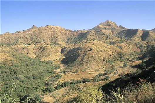 埃塞俄比亚,塞米恩国家公园,区域,景色