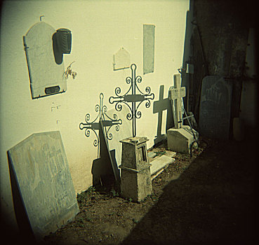 墓穴,墓地,撒丁岛,意大利