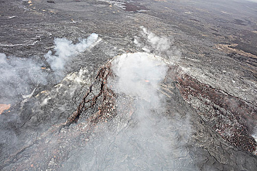 航拍,火山地貌