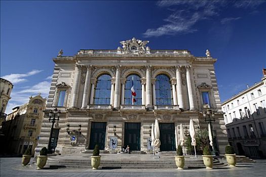 法国,朗格多克-鲁西永大区,蒙彼利埃,国家,歌剧院