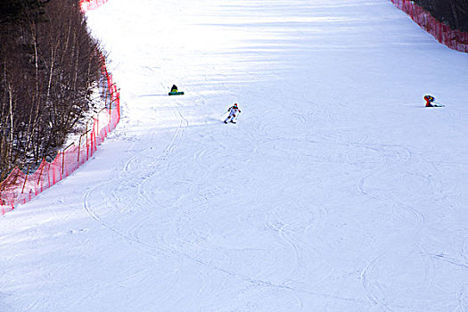 滑雪场,滑雪,滑道