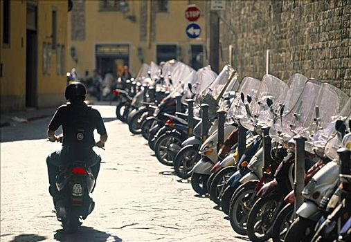 轻型摩托车,佛罗伦萨,托斯卡纳,意大利