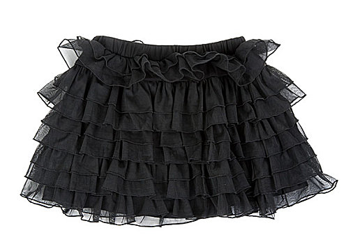 黑色,饰带,裙子