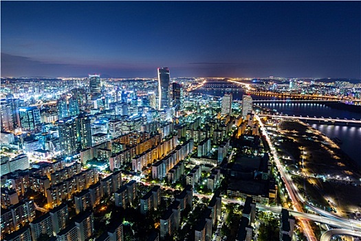 首尔,市区,天际线