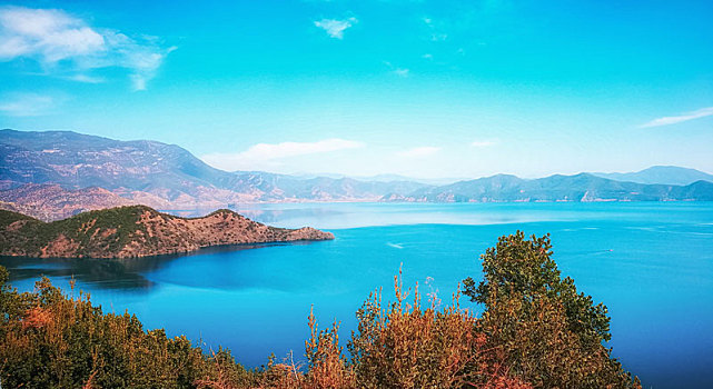 丽江泸沽湖风景区旅游照片