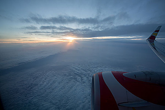 高空飞行,空中美景