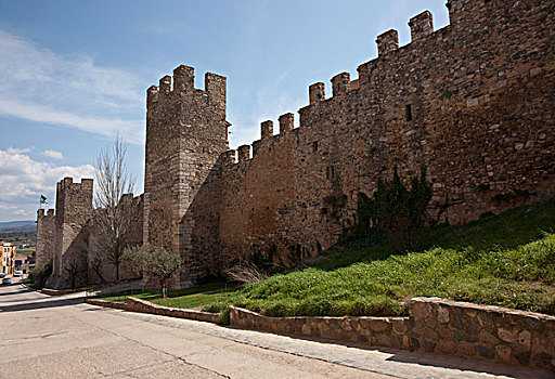 局部,墙壁,城墙,龙嵩,西班牙