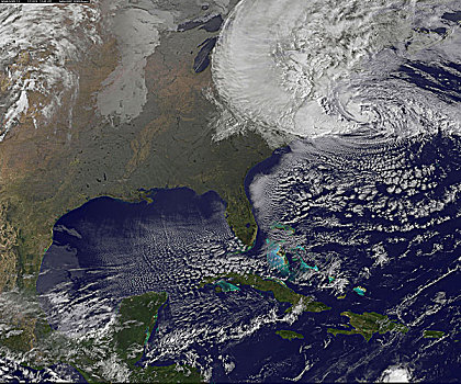 飓风,沙,十月,美国宇航局,地球,观测,图像,带,数据,芬兰,国家,伙伴