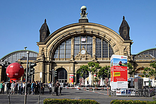 法兰克福火车站,中心,铁路,车站,法兰克福,黑森州,德国,欧洲