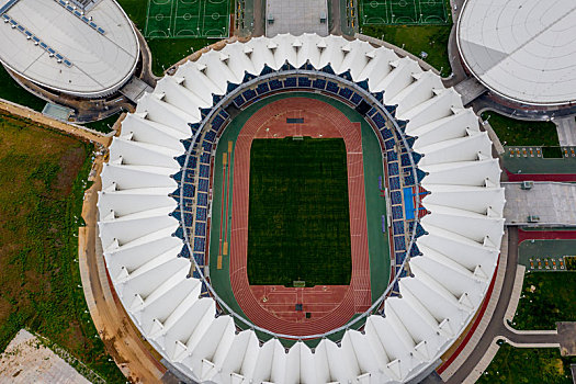 俯瞰运动场,鸟瞰体育馆