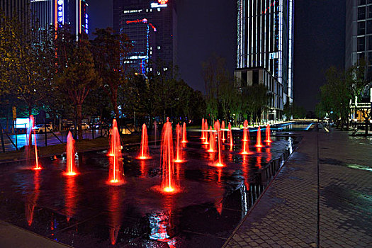 南京金融城夜景