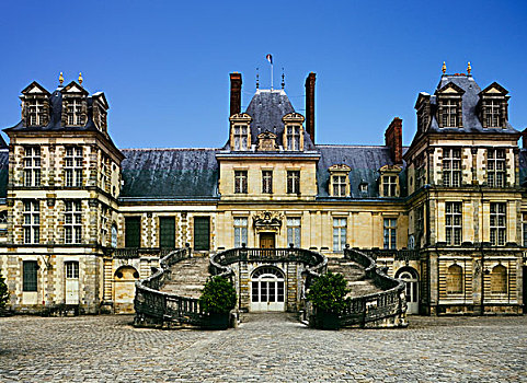 宫殿,枫丹白露,世界遗产,法国,欧洲