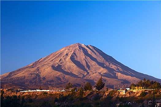 火山,南方,秘鲁
