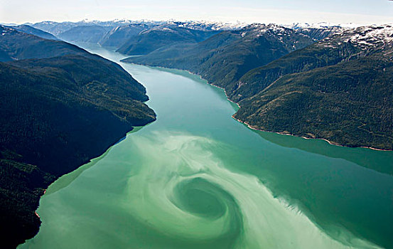 航拍,俯视,海岸,不列颠哥伦比亚省,加拿大