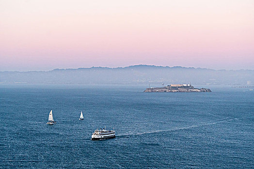 旧金山,加利福尼亚,风景,阿尔卡特拉斯岛