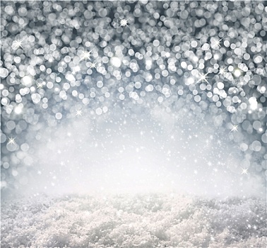 银,圣诞节,背景,白色,雪