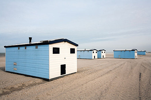 小屋,海滩