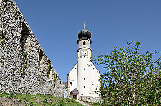 教堂,城堡,下奥地利州,奥地利,欧洲