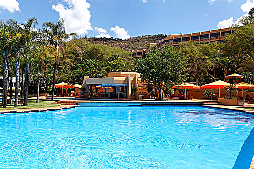 酒店,游泳池,太阳城,西北省,南非