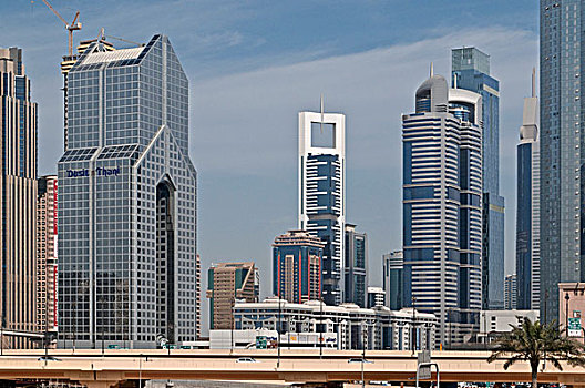 摩天大楼,市区,迪拜