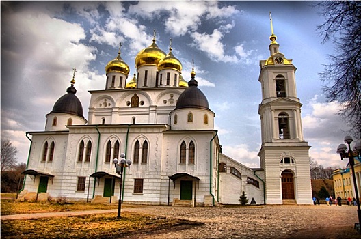 大教堂,金色,圆顶,莫斯科,区域,俄罗斯