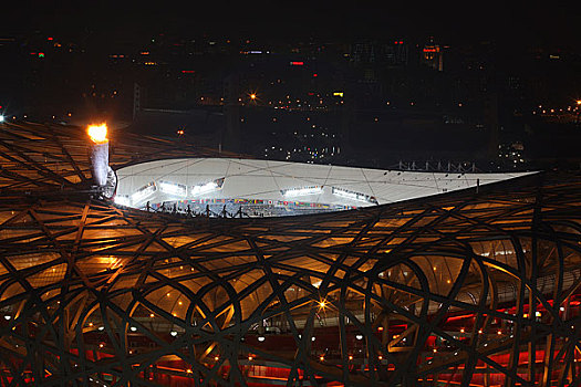 奥运场馆－鸟巢体育场夜景