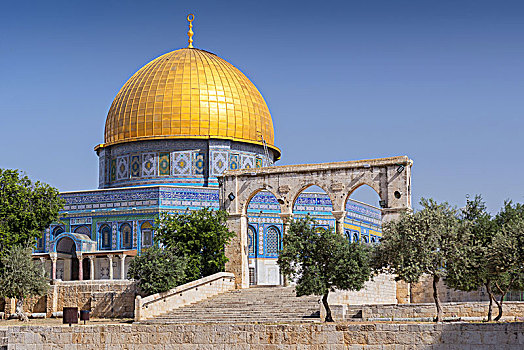 穹顶,石头,寺庙,耶路撒冷,以色列